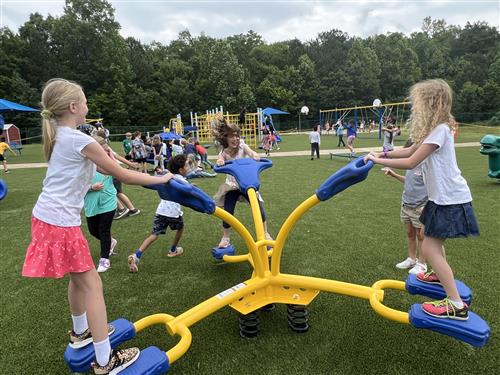 kids on see saw device